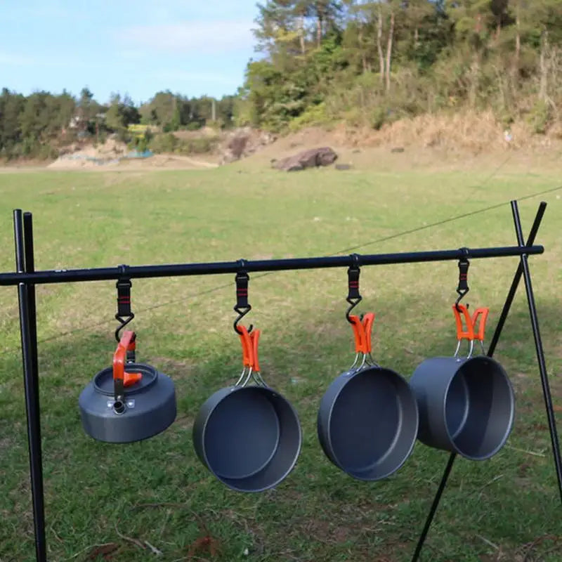 Portable Camping Cookware Set Outdoor Pot Tableware Kit Cooking Water Kettle Pan Travel Cutlery Utensils Hiking Picnic Equipment